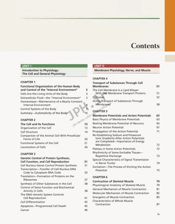 فیزیولوژی گایتون و هال 2021 وزیری با جلد هارد| Guyton and Hall Textbook of Medical Physiology 2021