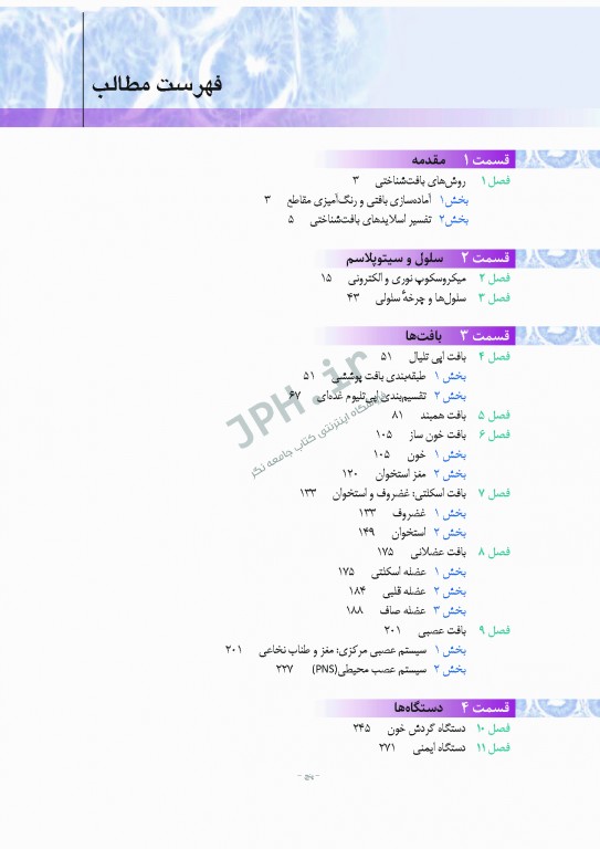 اطلس بافت شناسی دیفیوره 2017 به همراه ارتباطات عملکردی