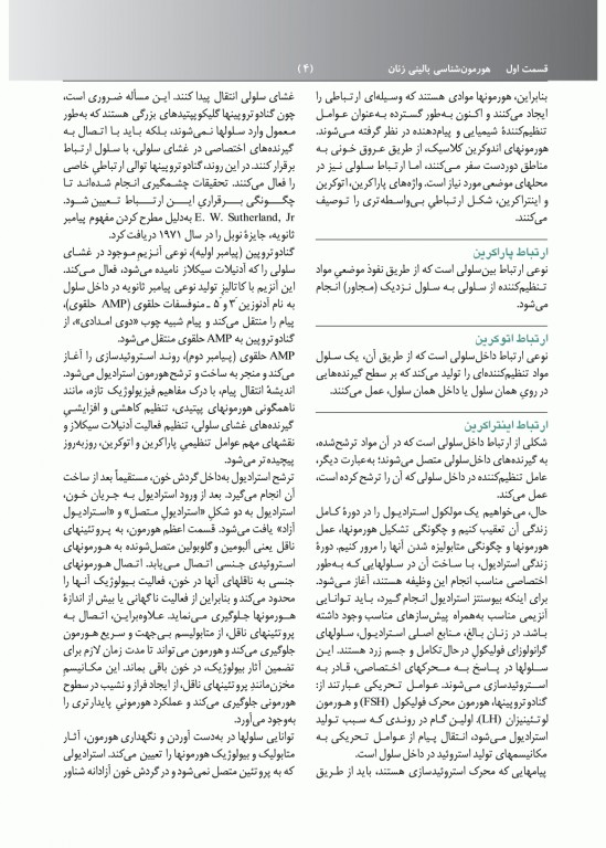 هورمون شناسی بالینی زنان و روشهای تنظیم خانواده اسپیروف