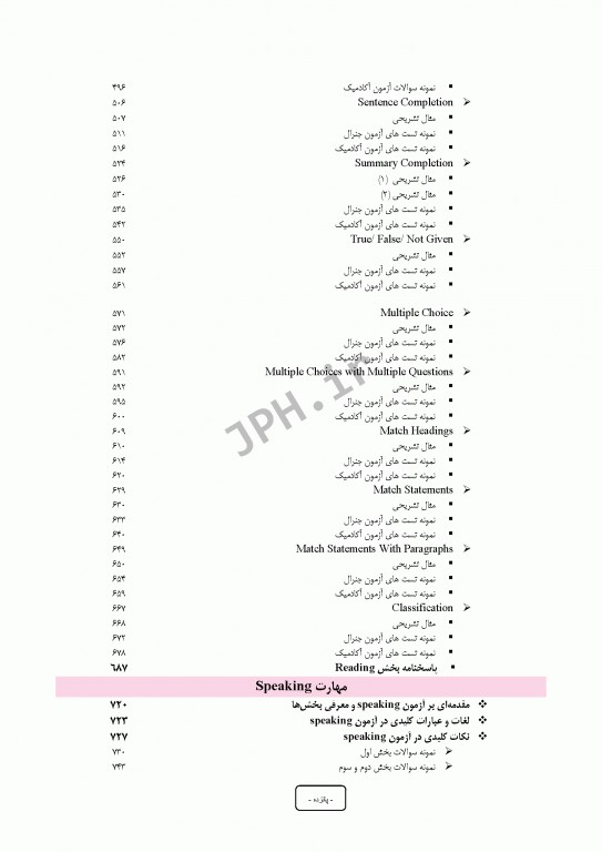 درسنامه جامع آیلتس (IELTS) جلد دوم Reading و Speaking