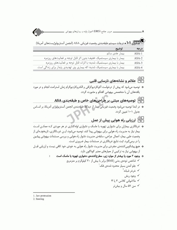 مرور جامع DRS اصول پایه و روش‌های بیهوشی میلر