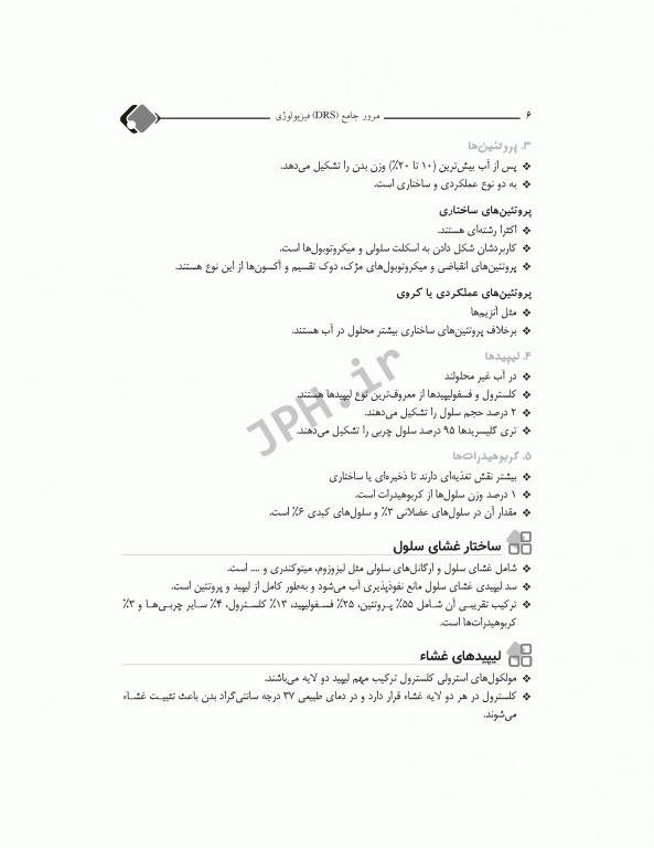 مرور جامع DRS فیزیولوژی