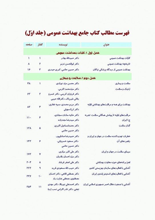 کتاب جامع سه جلدی بهداشت عمومی دکتر حاتمی