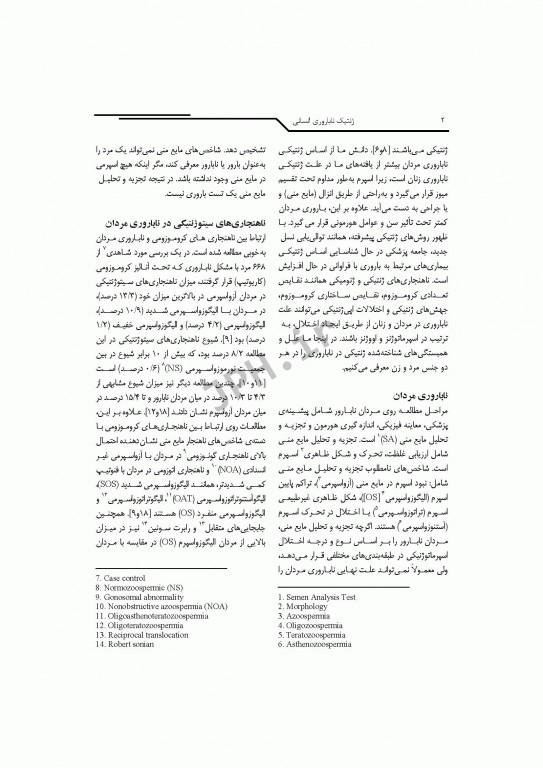 ژنتیک ناباروری انسانی