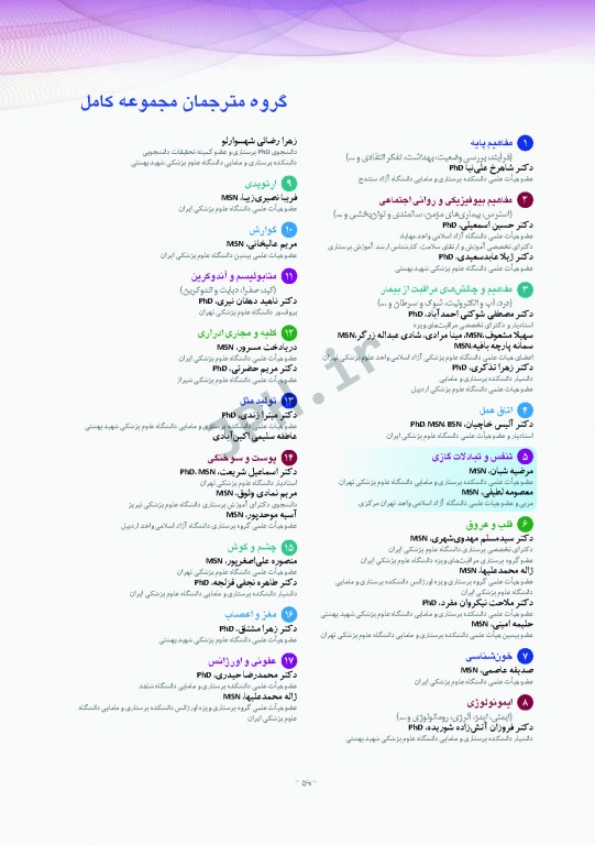 پرستاری داخلی و جراحی برونر و سودارث 2018 جلد5 تنفس و تبادلات گازی