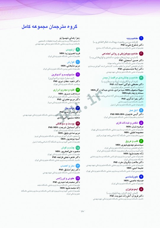 پرستاری داخلی و جراحی برونر و سودارث 2018 جلد3 مفاهیم و چالش‌های مراقبت از بیمار