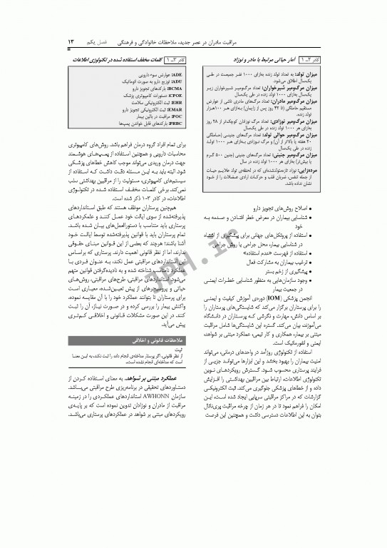 پرستاری و بهداشت مادران و نوزادان لیفر 2012