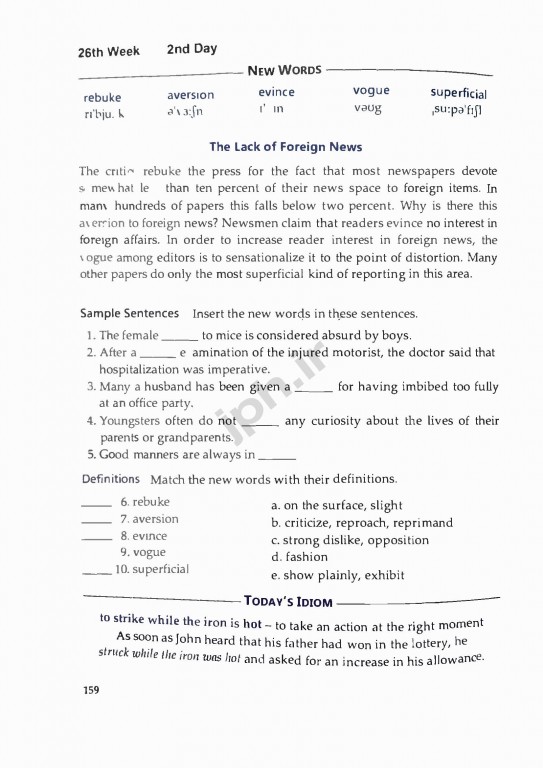 1100 واژه‌ای که باید دانست بارونز ویرایش ششم