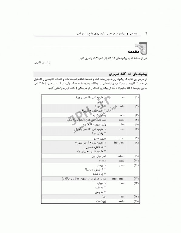بانک سوالات هدفمند زبان ارشد علوم پزشکی دکتر کیمیا جلد دوم: سوالات واژگان