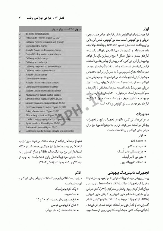 تکنولوژی جراحی برای تکنولوژیست جراحی 2018 جلد7 جراحی توراکس قلب و عروق
