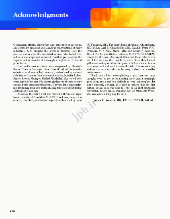 روش بالینی در طب اورژانس و مراقبت حاد رابرت و هجز 2018 | Roberts and Hedges’ Clinical Procedures in Emergency Medicine and Acute Care