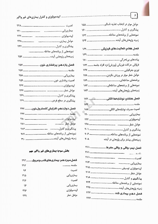 اپیدمیولوژی و کنترل بیماری‌های غیر واگیر دکتر صباغیان