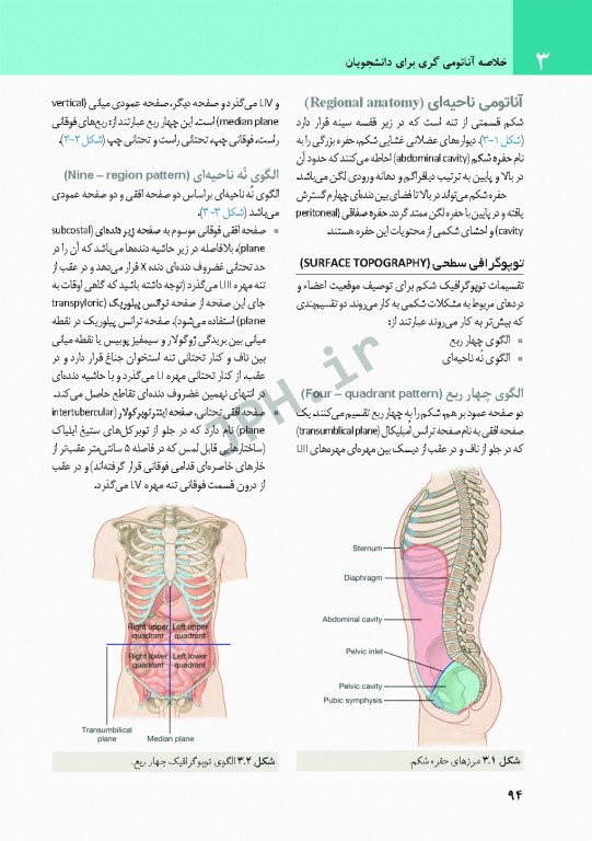 خلاصه آناتومی گری برای دانشجویان 2020