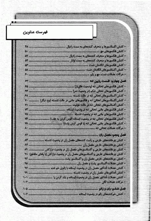 آناتومی حرکات کششی