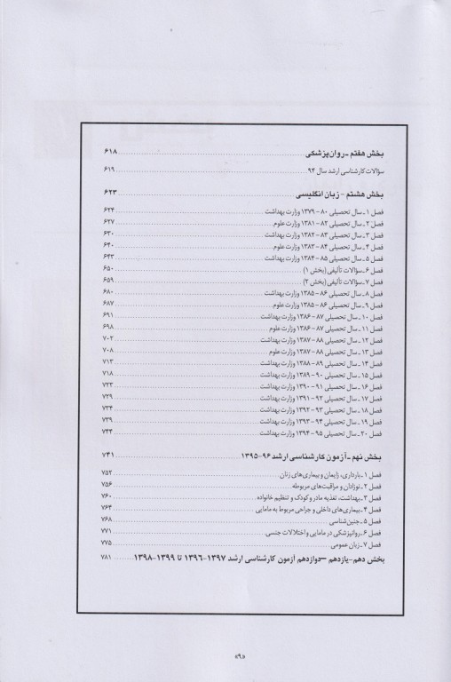 بانک سوالات کارشناسی ارشد و استخدامی درسنامه جامع مامایی دکتر زیبا تقی‌زاده
