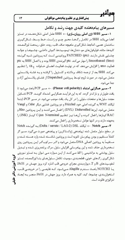 میانبر جنین‌شناسی براساس کتاب لانگمن