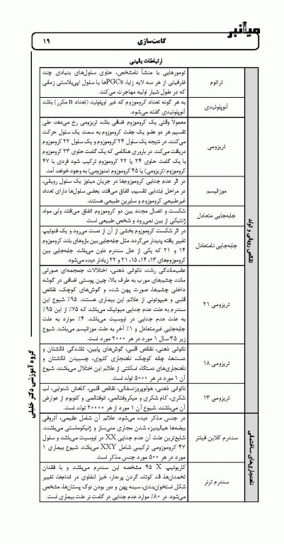 میانبر جنین‌شناسی براساس کتاب لانگمن