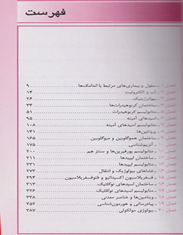 خلاصه UNIQUE بیوشیمی