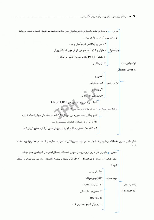 فارماکولوژی بالینی برای پرستاران به روش الگوریتمی
