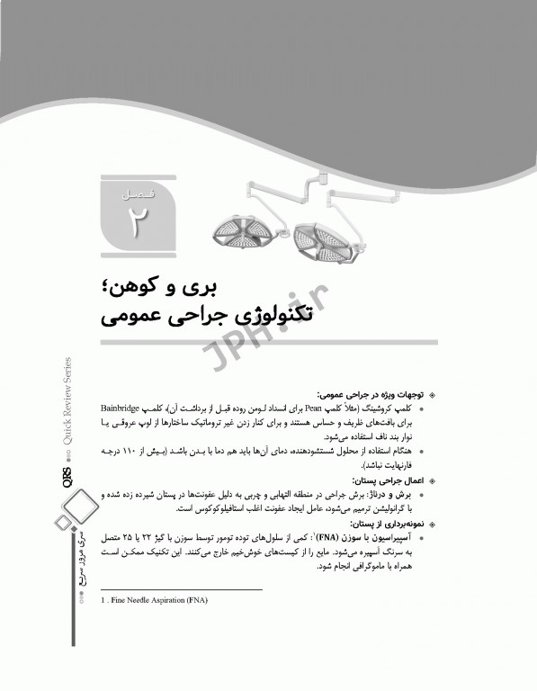 مرور سریع QRS تکنولوژی جراحی اتاق عمل