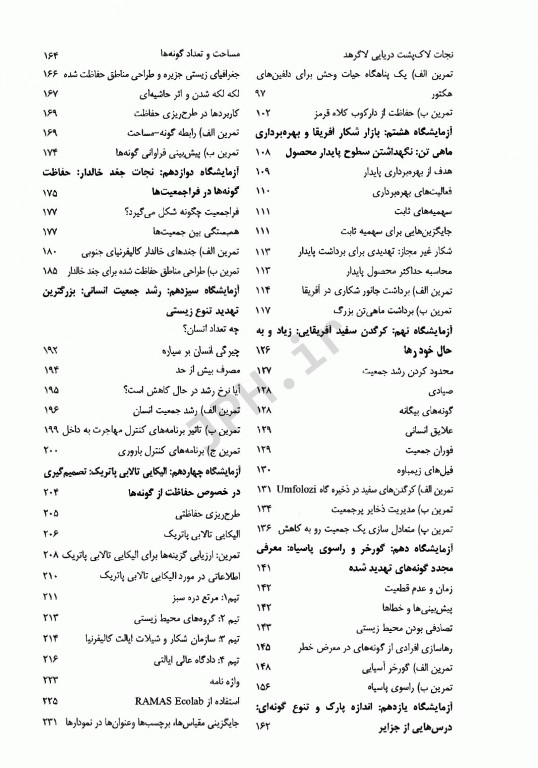 زیست شناسی حفاظت آزمایشگاه بوم‌شناسی RAMAS