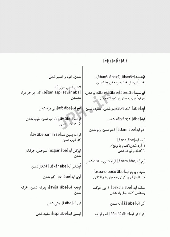 فرهنگ مصادر تالشی جلد اول تالشی جنوبی