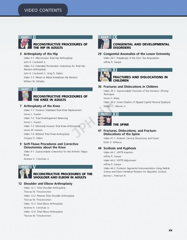 Campbell's Operative Orthopaedics 2017 13th edition 4-volum | ارتوپدی عملی کمپبل 4جلدی