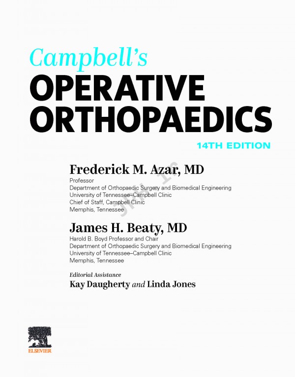 ارتوپدی عملی کمپبل 4جلدی 2021 | Campbell's Operative Orthopaedics 14th edition 4-volum
