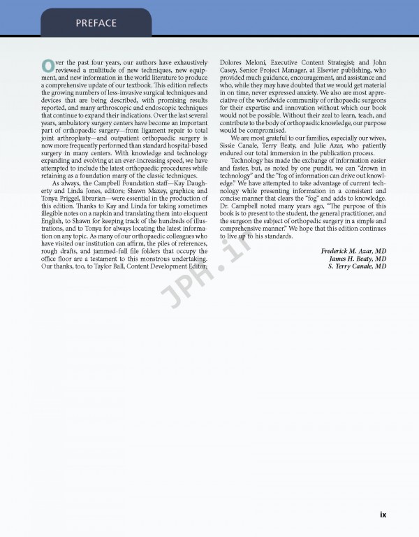 Campbell's Operative Orthopaedics 2017 13th edition 4-volum | ارتوپدی عملی کمپبل 4جلدی