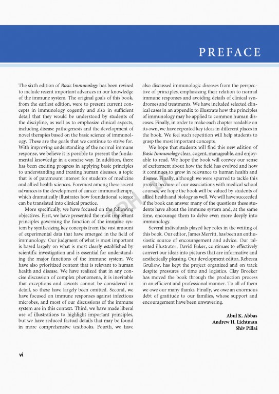 ایمونولوژی پایه ابوالعباس ویرایش ششم | 2020 Basic Immunology Functions and Disorders of the Immune System
