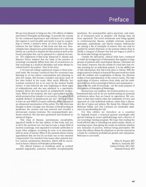 اصول مغز و اعصاب آدامز و ویکتور | Adams and Victor's Principles of Neurology 11th Edition 2019