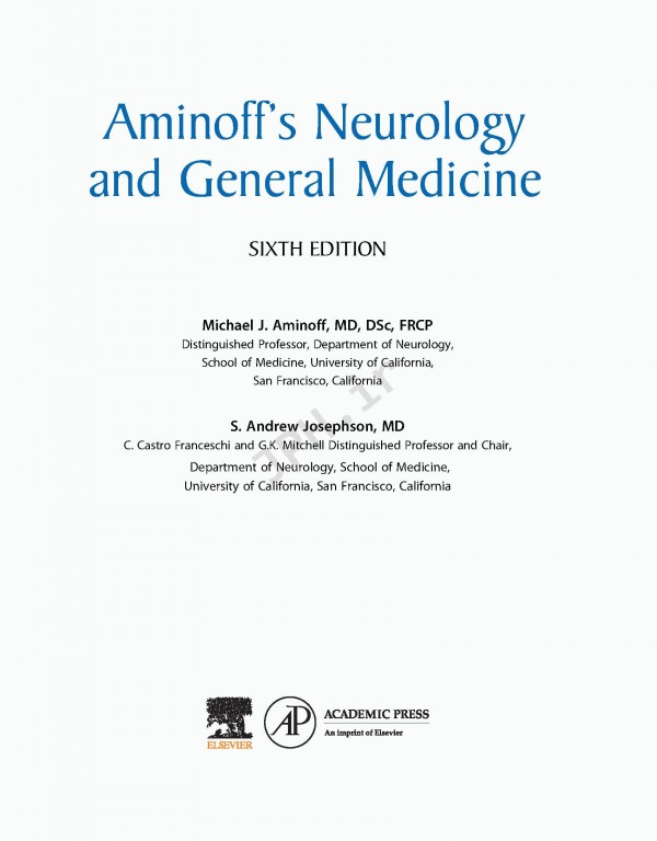 نورولوژی و پزشکی عمومی امینف 2021 | Aminoff's Neurology and General Medicine