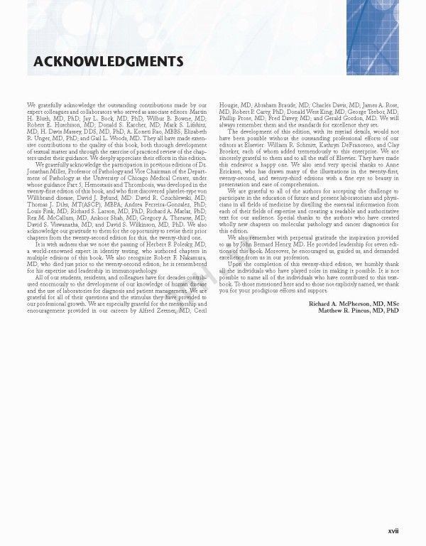 تشخیص و پیگیری بالینی بیماری‌ها به کمک روش‌های آزمایشگاهی هنری‌ دیویدسون | Henry’s Clinical Diagnosis and Management by Laboratory Methods 2017