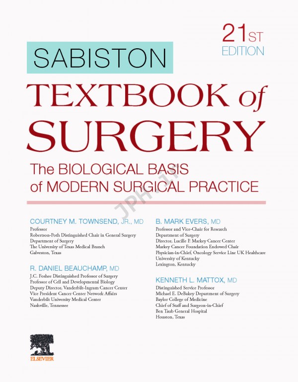 درسنامه جراحی سابیستون مبانی بیولوژیکی عمل جراحی مدرن | Sabiston Textbook of Surgery The Biological Basis of Modern Surgical Practice 2021