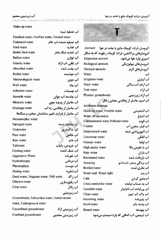 واژه‌نامه بهداشت محیط