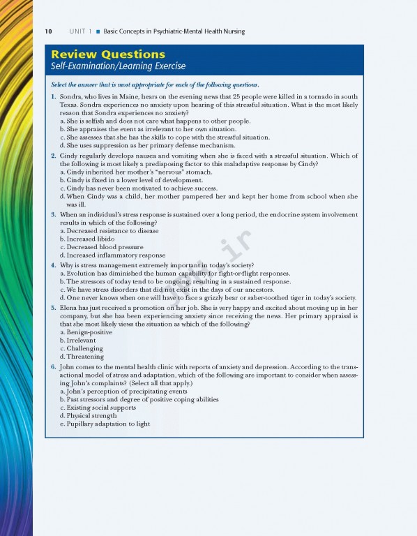 پرستاری بهداشت روان ویراست نهم | Psychiatric Mental Health Nursing 2018