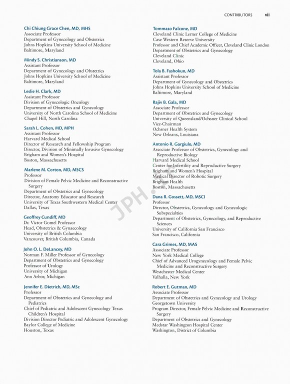 جراحی زنان و زایمان تلیند | Te Linde's Operative Gynecology 201 |