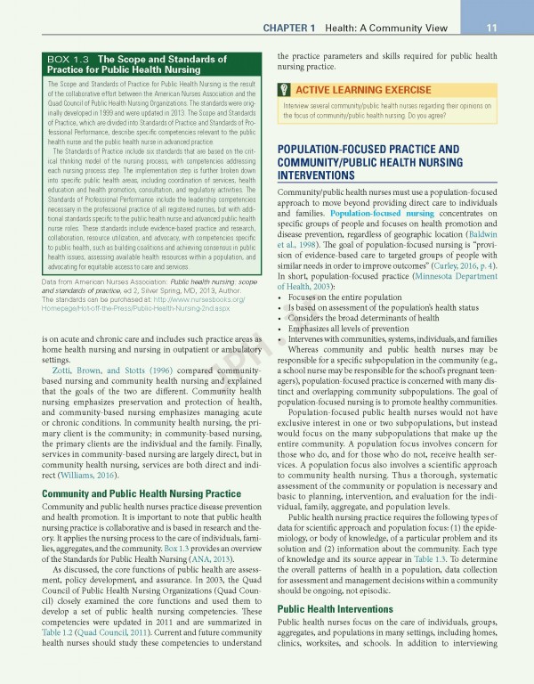 پرستاری سلامت جامعه ویراست هفتم | 2018 Community Public Health Nursing Promoting the Health of Populations