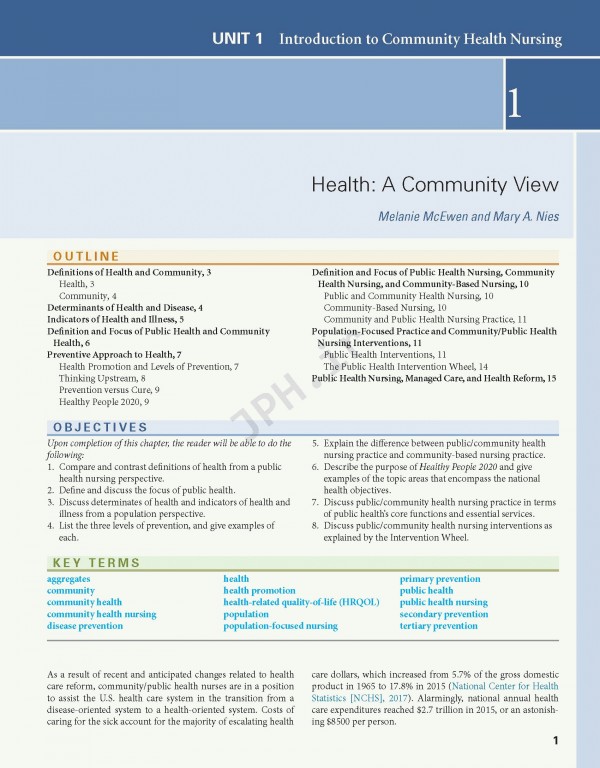 پرستاری سلامت جامعه ویراست هفتم | 2018 Community Public Health Nursing Promoting the Health of Populations