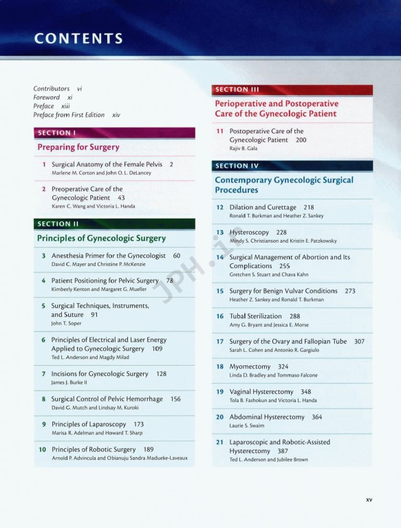 جراحی زنان و زایمان تلیند | Te Linde's Operative Gynecology 201 |