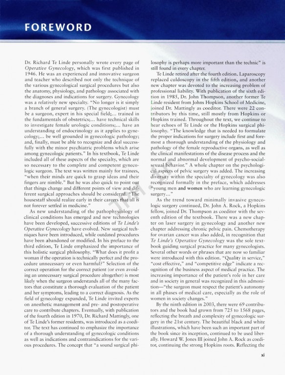 جراحی زنان و زایمان تلیند | Te Linde's Operative Gynecology 201 |