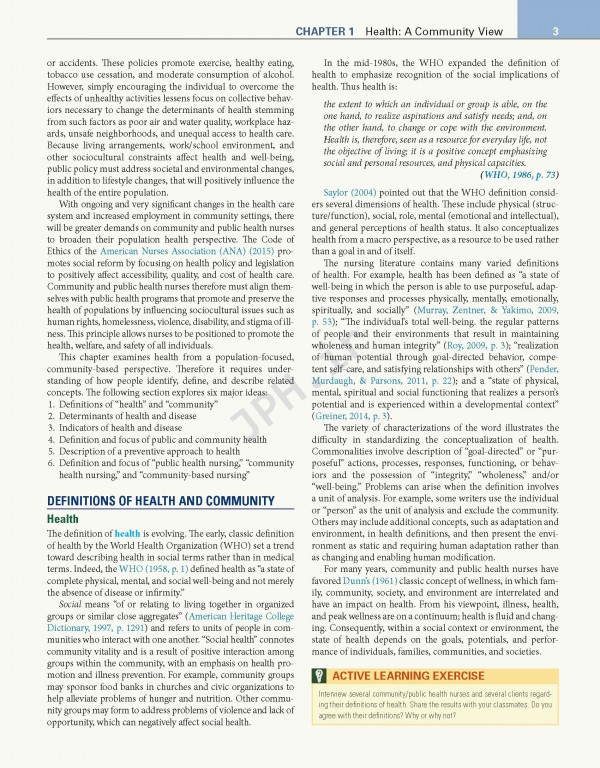 پرستاری سلامت جامعه ویراست هفتم | 2018 Community Public Health Nursing Promoting the Health of Populations