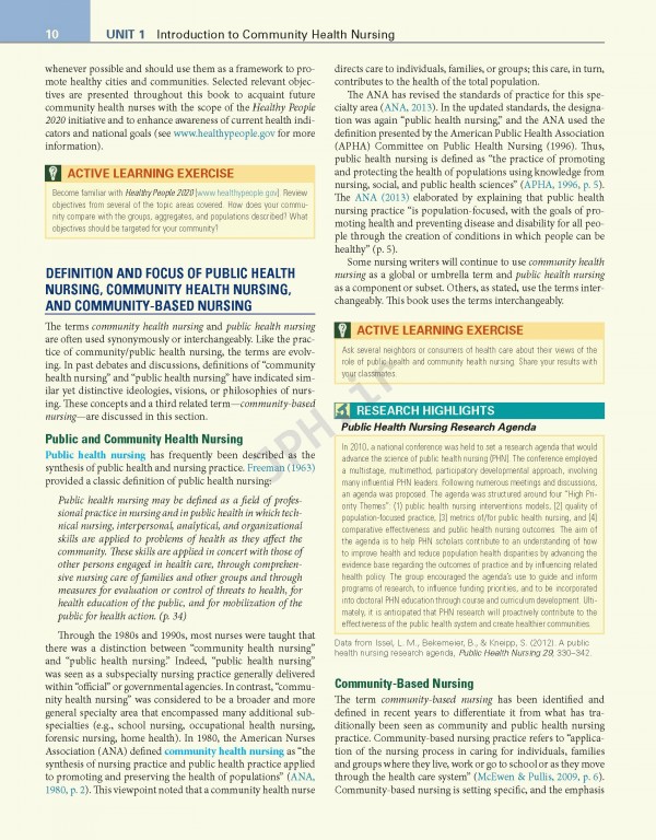 پرستاری سلامت جامعه ویراست هفتم | 2018 Community Public Health Nursing Promoting the Health of Populations