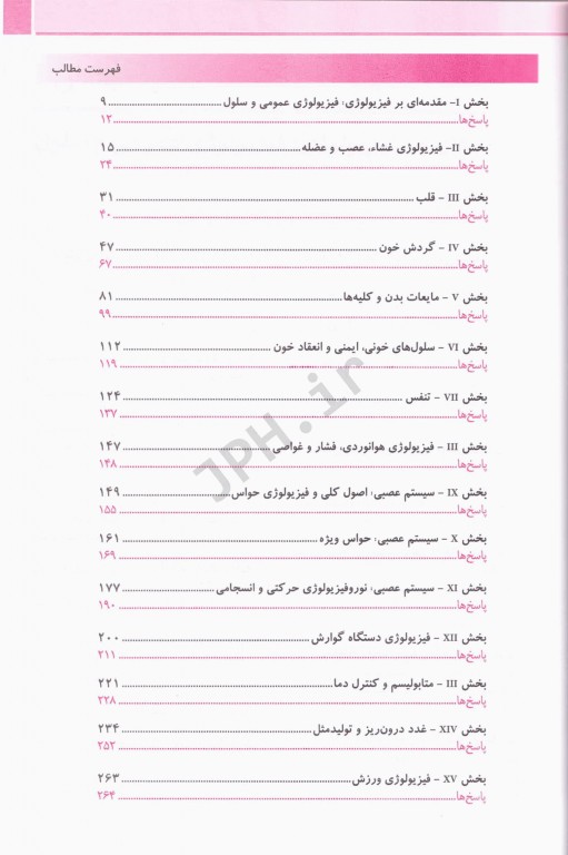 بانک آزمون فیزیولوژی گایتون و هال 2021