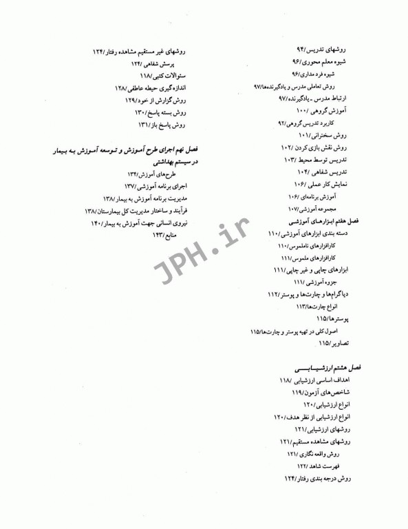 اصول آموزش به بیمار تانیا مهاجر