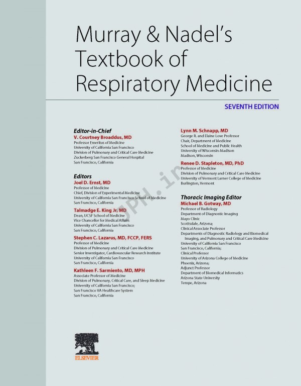 پزشکی تنفسی مورای و نادل ویراست هفتم | Murray & Nadel's Textbook of Respiratory Medicine 2021