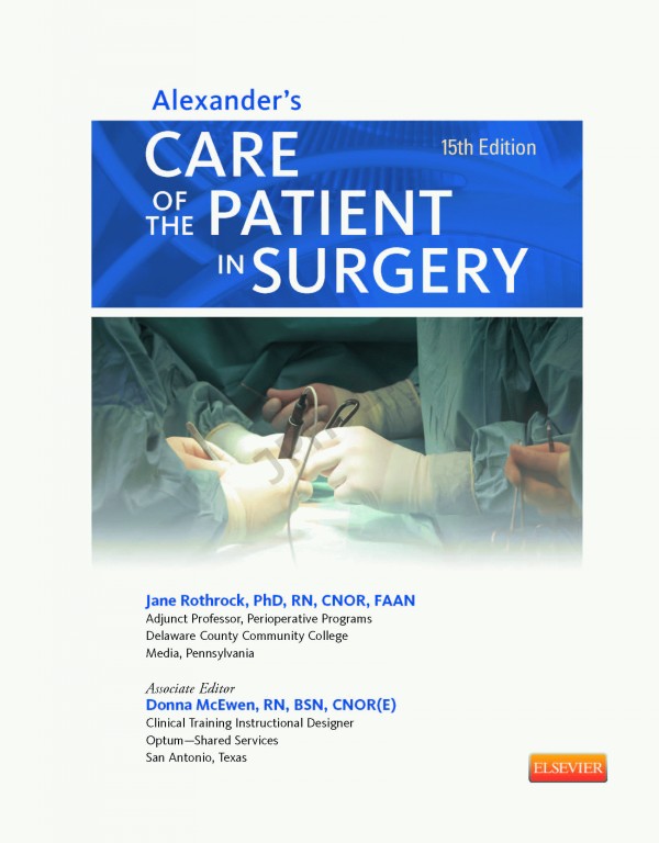 Alexander's Care of the Patient in Surgery 15 Edition | مراقبت از بیمار در جراحی الکساندر 2015