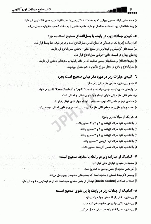 سوالات جامع نورو‌آناتومی دکتر چگینی