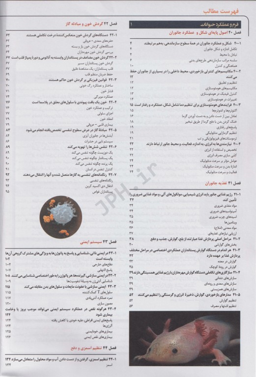 بیولوژی کمپبل 2017 جلد ششم ساختار و عمل جانوران