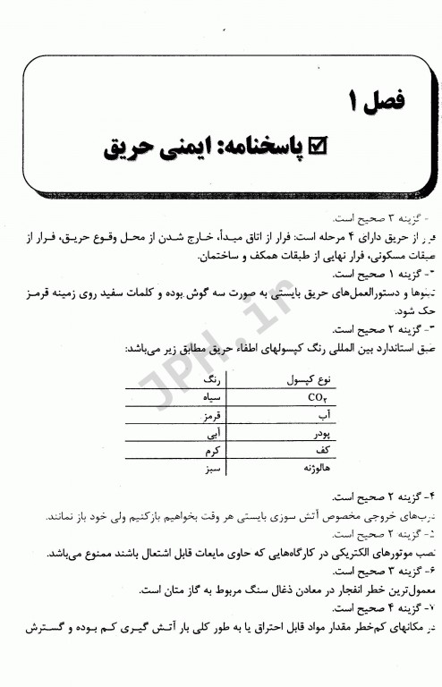 سوالات طبقه‌بندی شده OHT ایمنی در صنعت و ارگونومی با پاسخ تشریحی